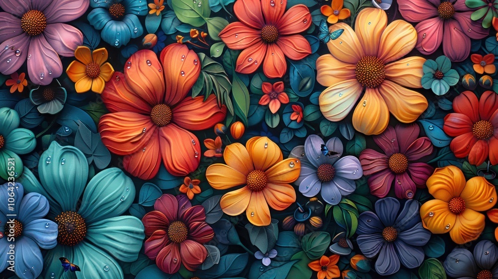 Vibrant Flower Garden Vibrant Flower Garden