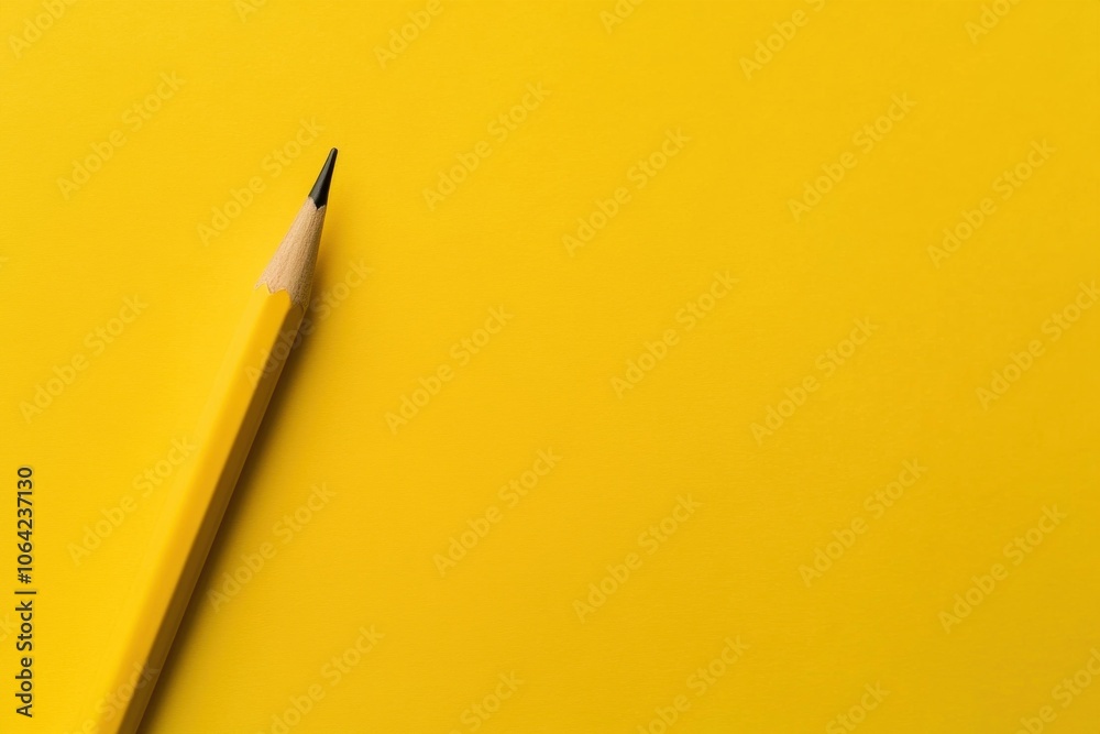 close up of a yellow pen