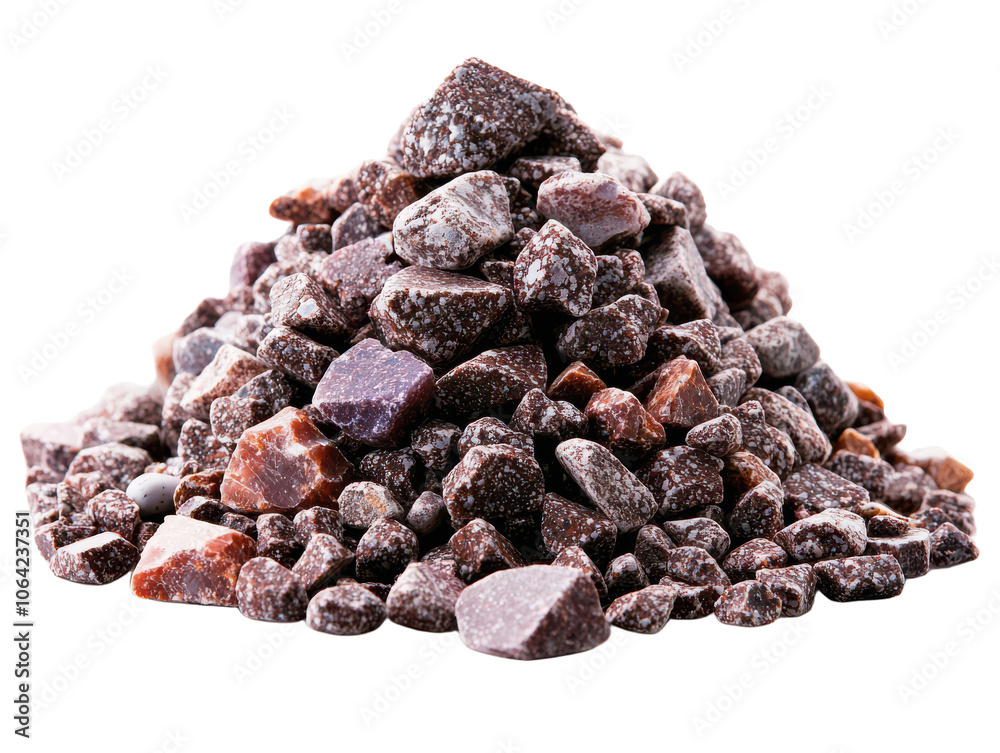Brown and white pebbles pile isolated transparent background on transparent background Brown and white pebbles pile isolated transparent background on transparent background