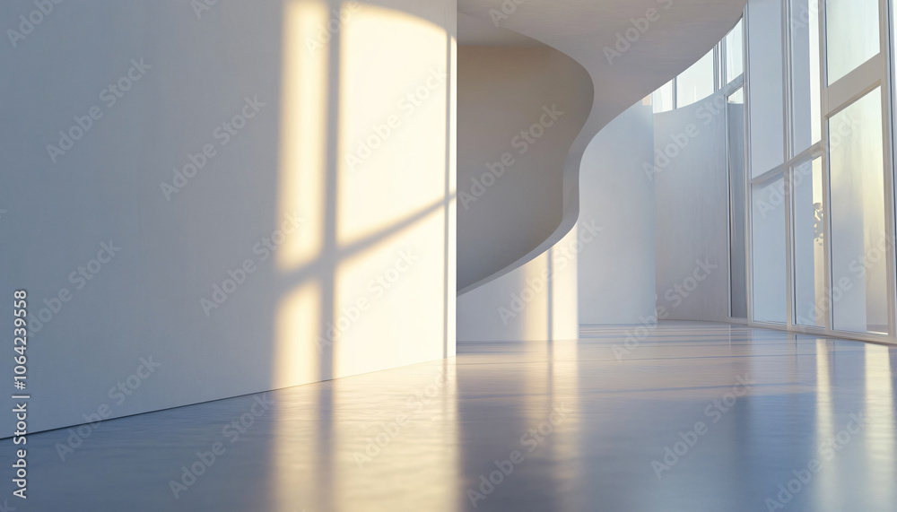 Obraz premium Minimalist and unique interior design in the house