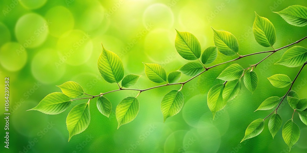 abstract close-up of green leaves on a branch against a blurred green background, plant details, abstract, texture abstract close-up of green leaves on a branch against a blurred green background, plant details, abstract, texture