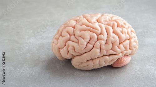 Close-up of human brain withintricate neural pathways,symbolizing cognitive biases andcomplex thought processes, idealfor educational or scientificpresentations. photo