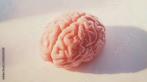 Close-up of human brain withintricate neural pathways,symbolizing cognitive biases andcomplex thought processes, idealfor educational or scientificpresentations. photo