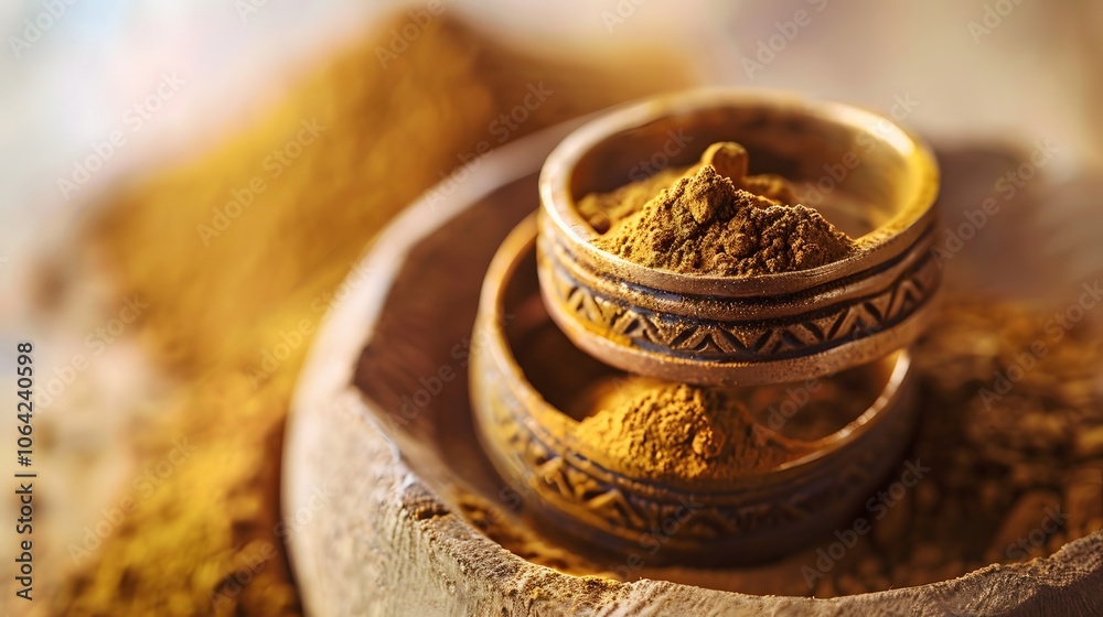 Mehandi or Heena Powder Ring on the white background, selective focus . Mehandi or Heena Powder Ring on the white background, selective focus .