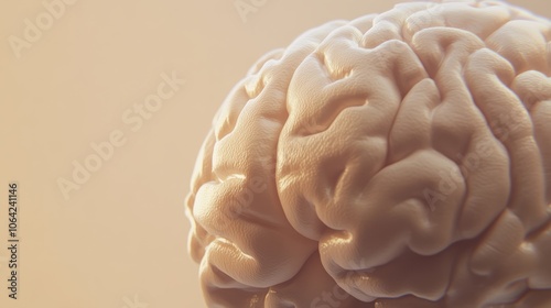 Close-up of human brain withintricate neural pathways,symbolizing cognitive biases andcomplex thought processes, idealfor educational or scientificpresentations. photo