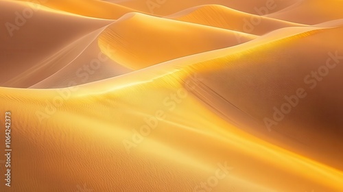 Desert landscape photography with vibrant sand dunes, soft lighting, dynamic energy, high contrast, realism