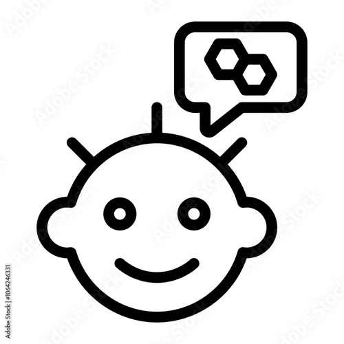 Baby Hormones Line Icon