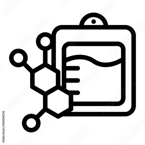 Blood Hormones Line Icon