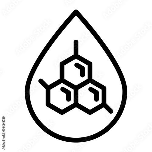 Blood Hormones Line Icon