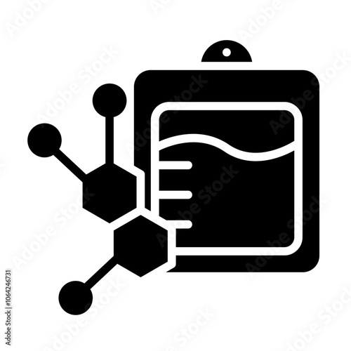 Blood Hormones Solid Icon