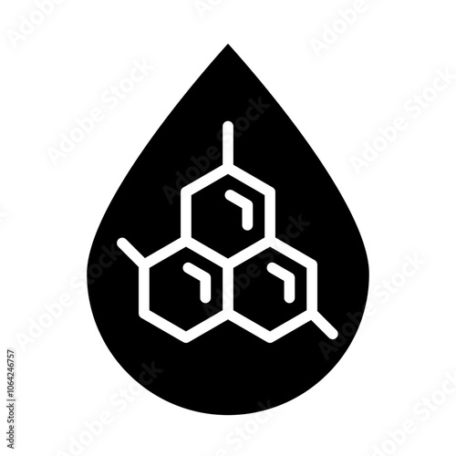 Blood Hormones Solid Icon
