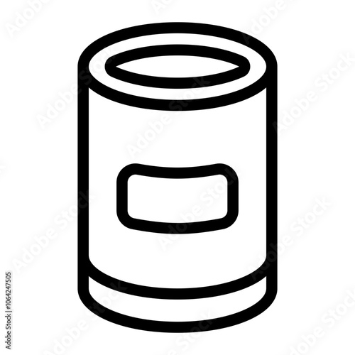 Canned Food Line Icon