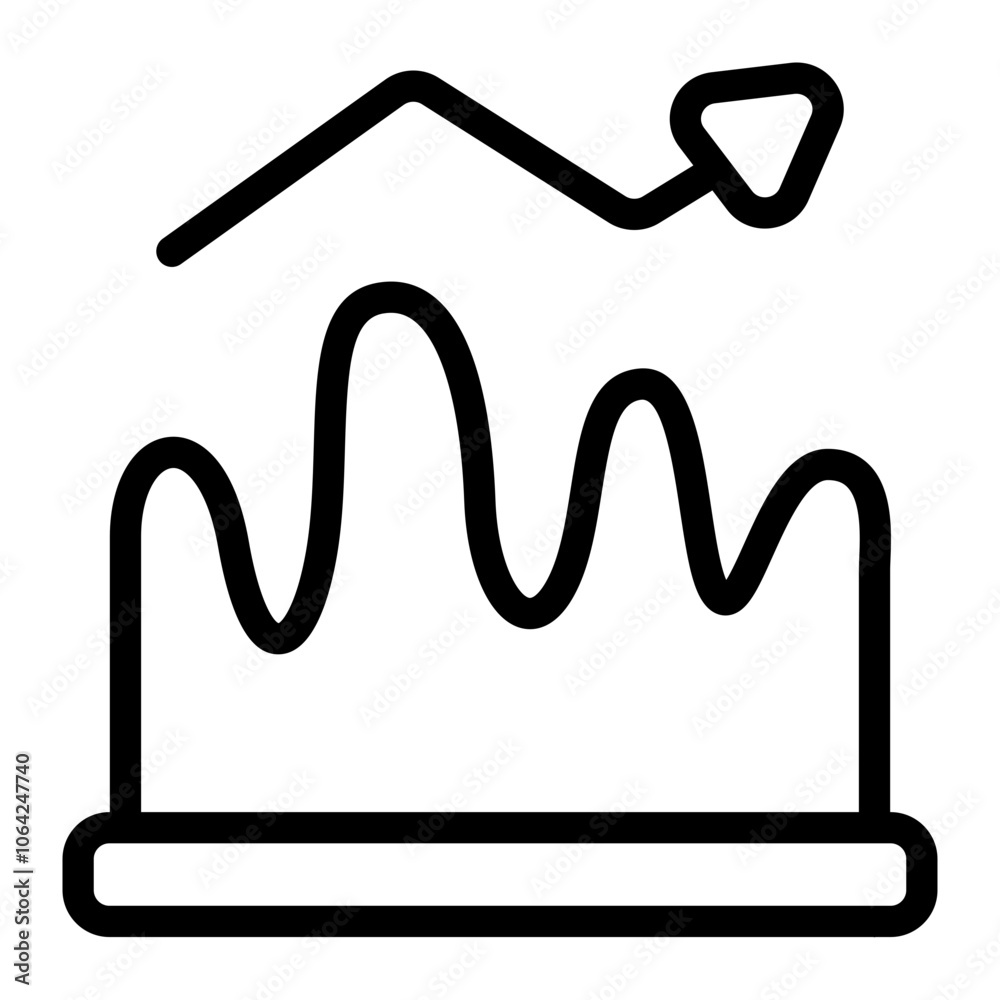 Chart Line Icon Chart Line Icon