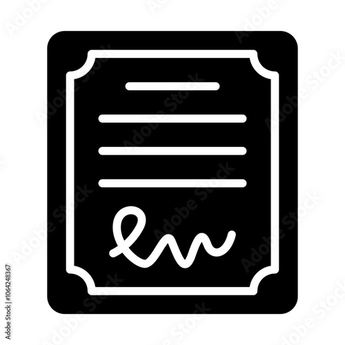 Contract Solid Icon