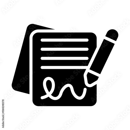Contract Solid Icon