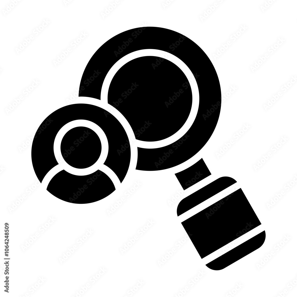 Customer Research Solid Icon Customer Research Solid Icon