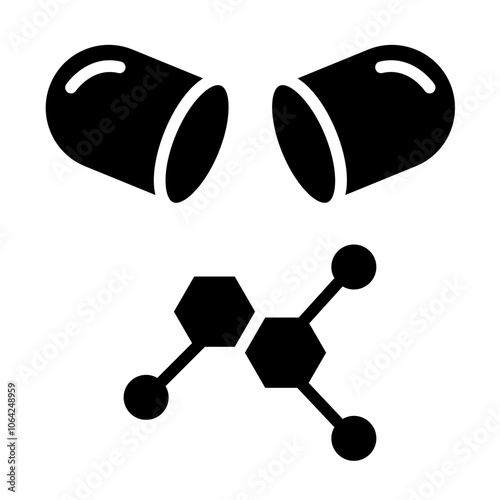 Drug Hormones Solid Icon