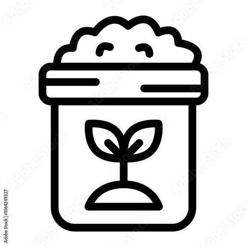 Fertilizer Line Icon