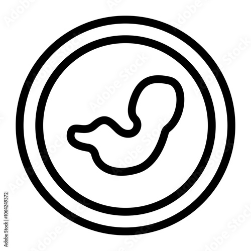 Fetus Line Icon