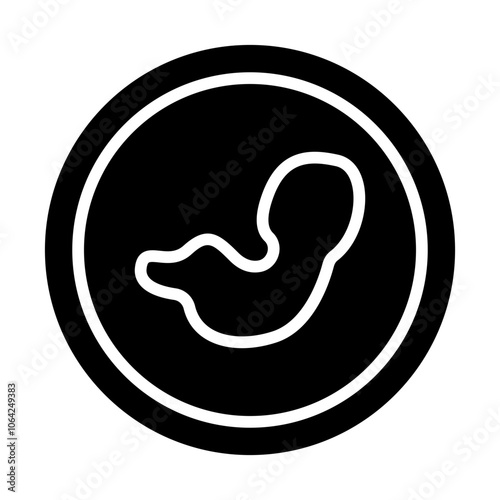 Fetus Solid Icon
