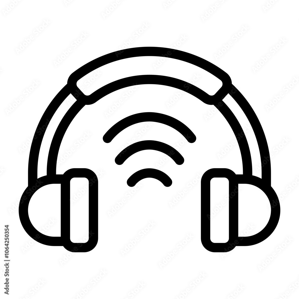 Headphone Line Icon