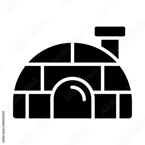 Ice House Solid Icon
