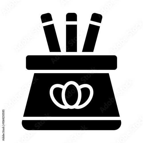 Incense Stick Solid Icon