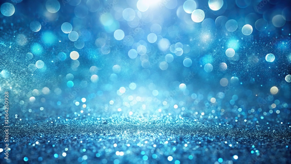glittering light blue particle background with bokeh effect glittering light blue particle background with bokeh effect