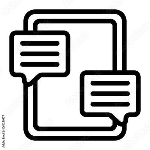 Job Interview Line Icon