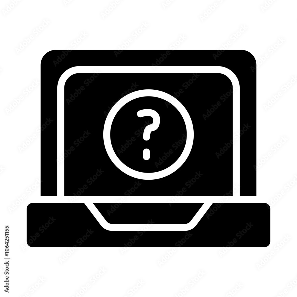Laptop Solid Icon Laptop Solid Icon