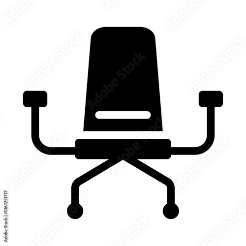 Office Chair Solid Icon