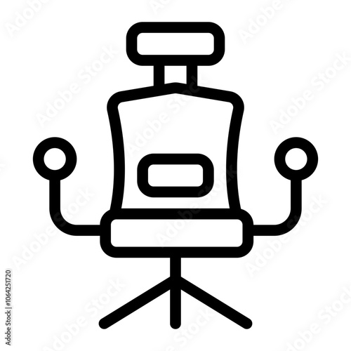 Office Chair Line Icon