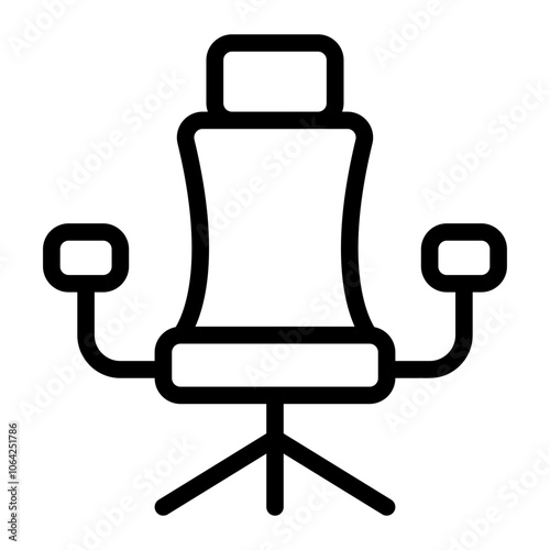 Office Chair Line Icon