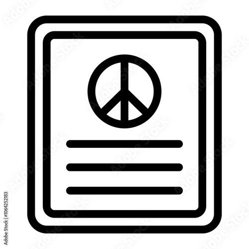 Petition Line Icon