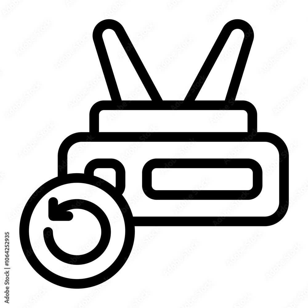 Router Recovery Line Icon Router Recovery Line Icon