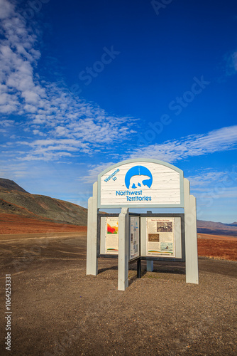 Northwest Territories Welcome Sign photo