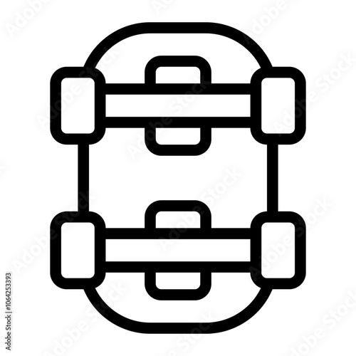 Skateboard Line Icon