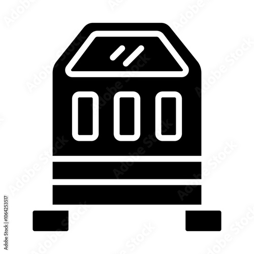 Space Capsule Solid Icon