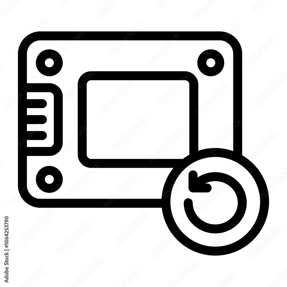SSD Recovery Line Icon SSD Recovery Line Icon
