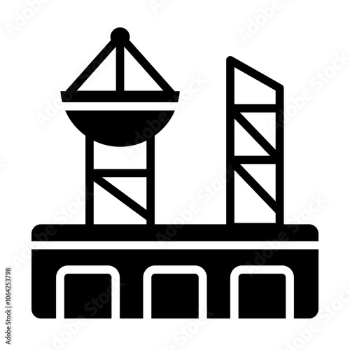 Station Space Solid Icon