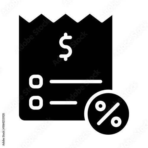Struk Investment Solid Icon