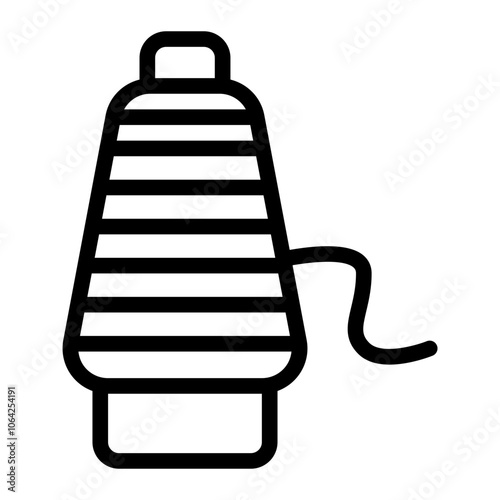 Tailing Thread Line Icon