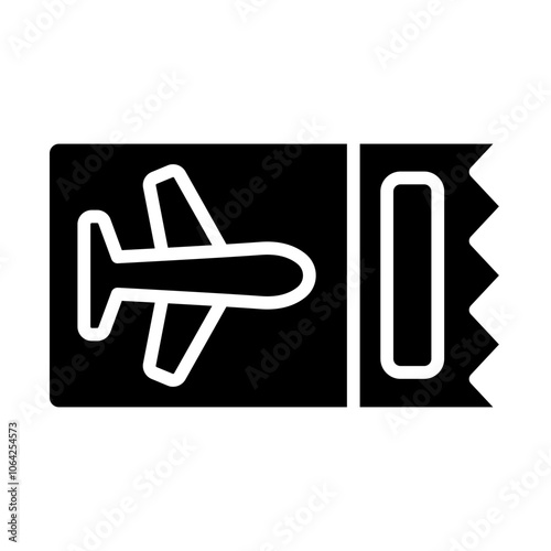 Ticket Travel Solid Icon