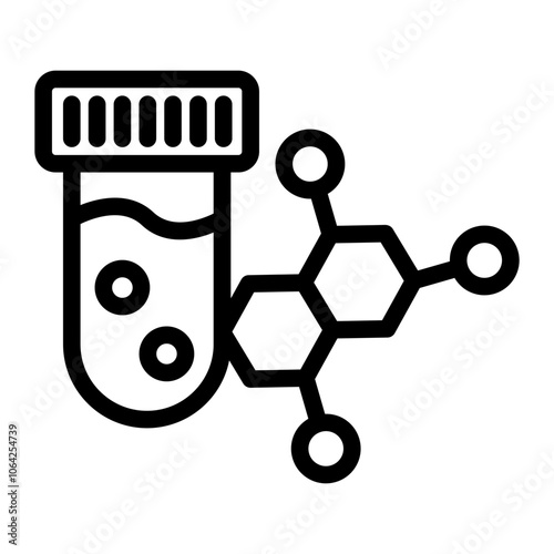 Tube Hormones Line Icon