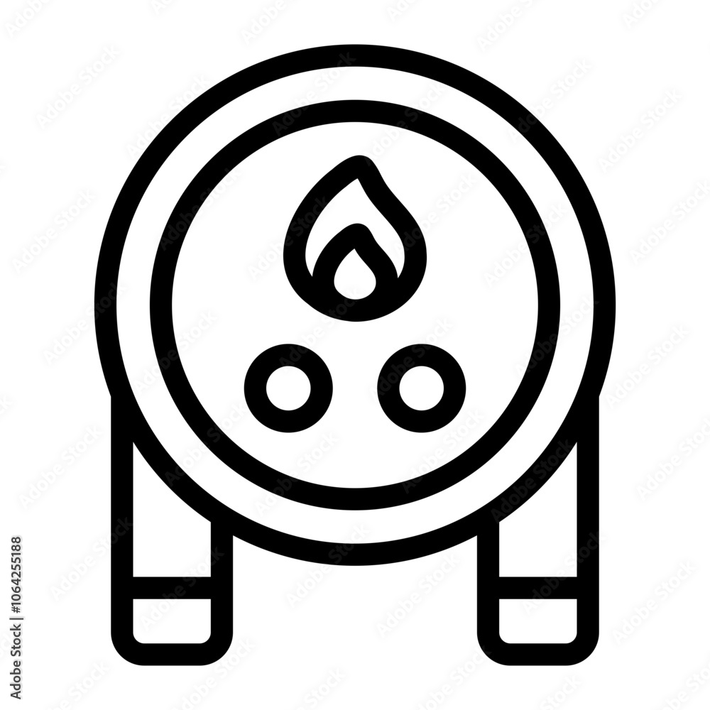 Water Heater Line Icon