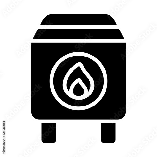 Water Heater Solid Icon