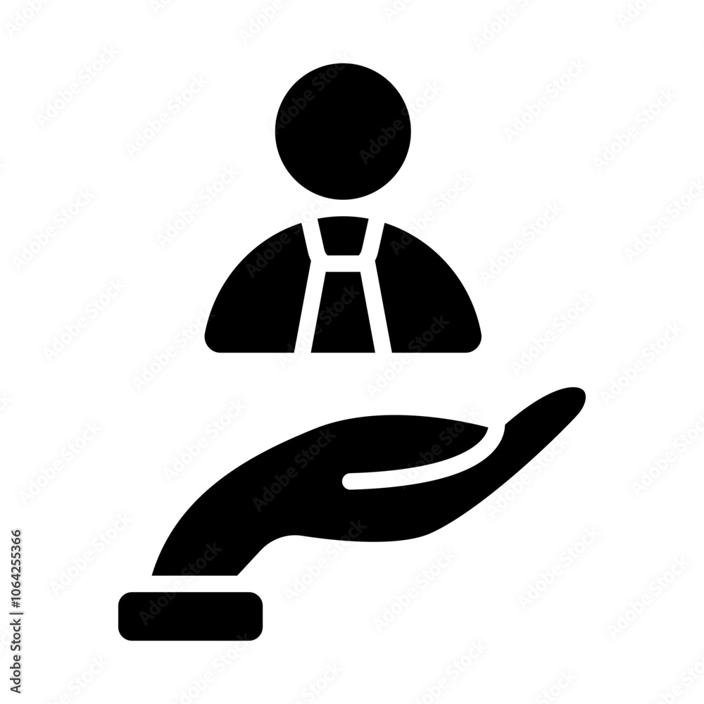 Worker Solid Icon Worker Solid Icon