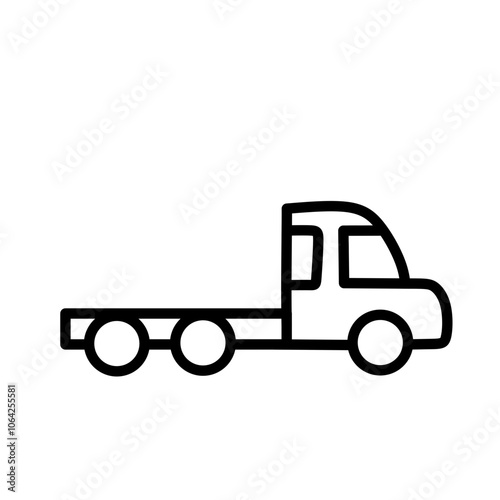Truck trailer icon