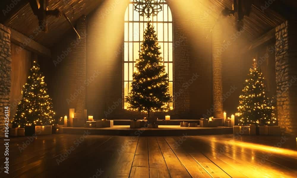 Christmas concept worship and praise God 3D render
