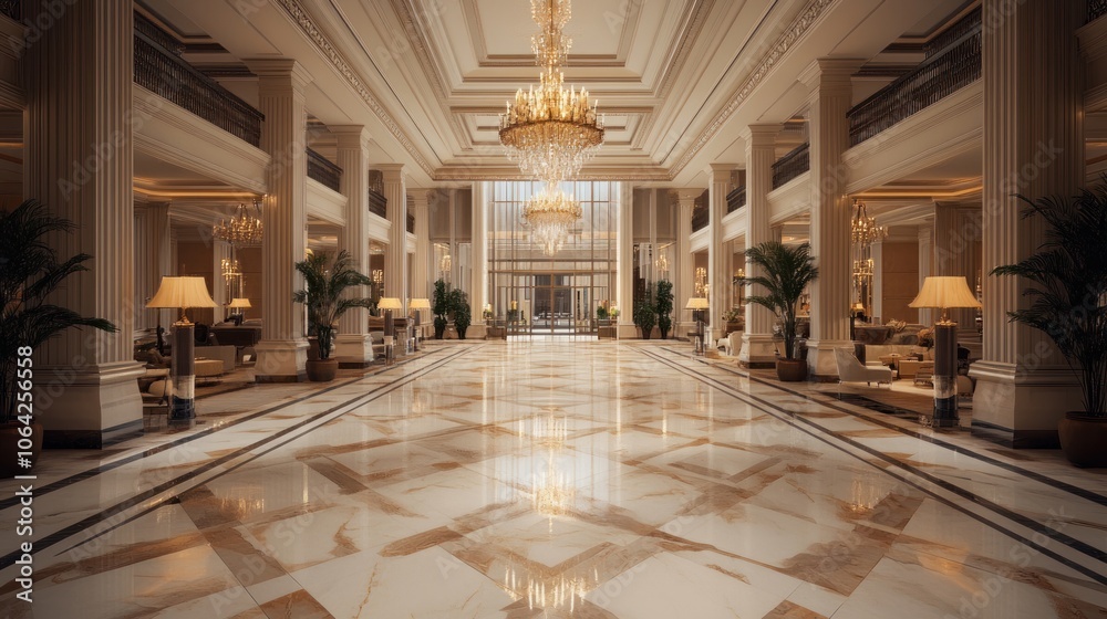 Obraz premium Elegant Lobby Interior Design